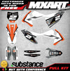 KTM SX SXF 125 150 250 450 Graphics Kits BEAST Style (2016-2018)
