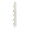 Boat / Caravan / Camper Large 5 Louvre Vent 120mm x 335mm White ABS