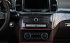 Benz GLE GLS Console AC Switch Control Panel Trim Wood Grain (2016–2019)