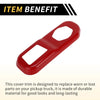 Jeep Wrangler JL JLU (2018-2024) Red Rear Trunk Lock Panel Cover Trim
