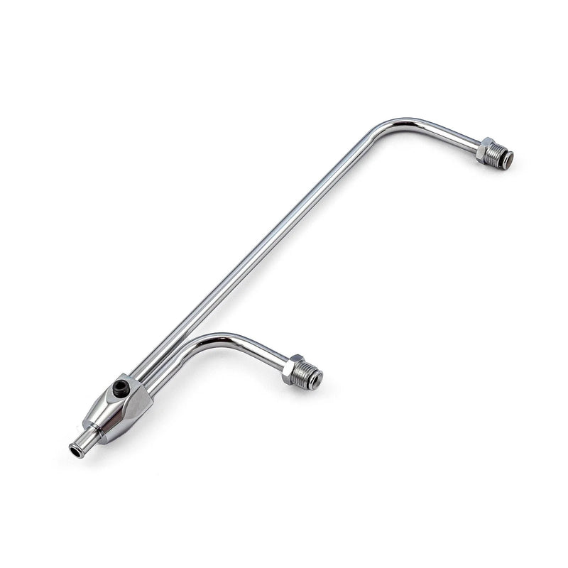 Holley Double Pumper Carburetor 3/8" Inlet Chrome Fuel Line