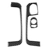 Fiat 500 Carbon Fiber Inner Door Armrest Handle Trim (2012-2015)