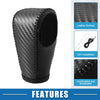 Honda HR-V PU Leather Carbon Fiber Gear Shifting Knob Cover (2016-2023)