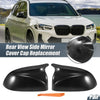 BMW X3 X4 X5 X6 Rearview Mirror Cover Cap  Black Carbon Fiber