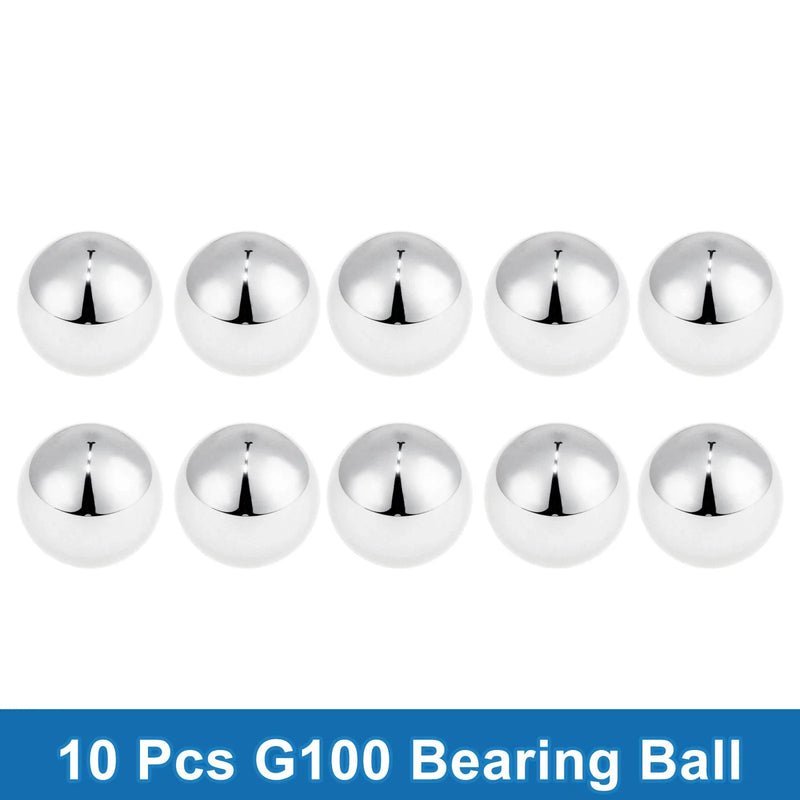 G100 Steel Precision Silver Tone 10 Pcs 17.5mm Bearing Ball