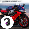 Horn-type Double Hook Aluminum Alloy Motorcycle Hanging Hook 1 Pc Black Purple