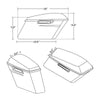 Harley Heritage Softail Fatboy Saddlebags with Latch (1984-2017)