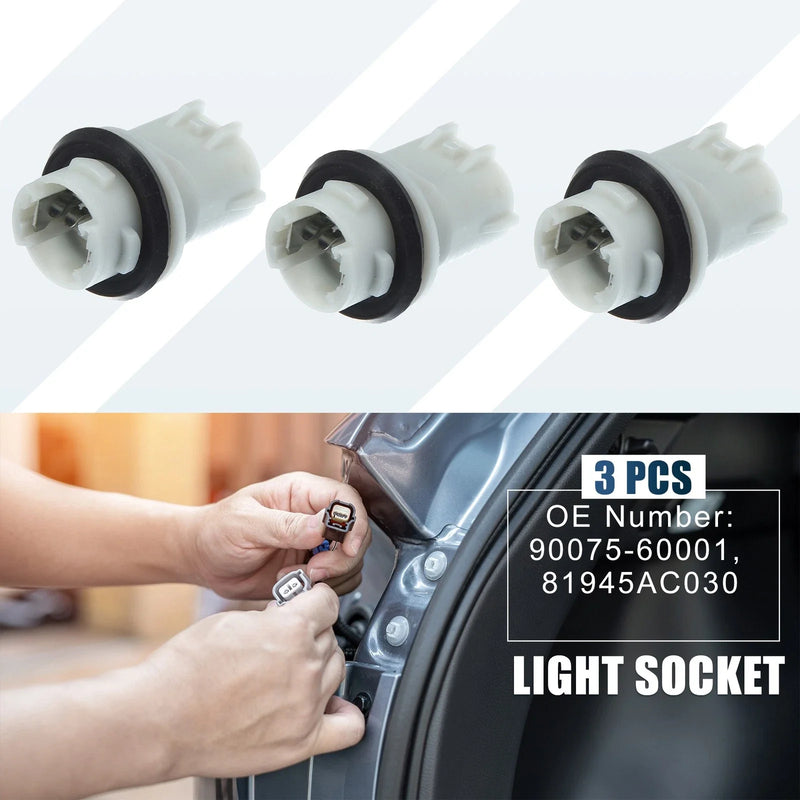 Toyota Camry 3 x Turn Signal Light Bulb Socket Holders (2007-2015)