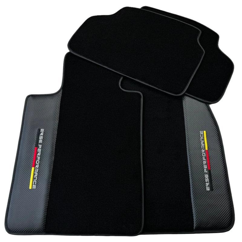 BMW M5 E39 with Carbon (1998-2003) - 2 x Durable Mats Black Floor Mats