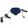 Car Dashboard Digital Thermometer and Voltmeter