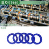 Oil Seal 50x65x12mm TPU Rotary Shaft Seal Blue 5 Pcs