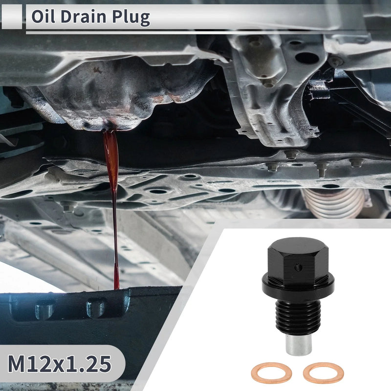 Car Motorcycle Boat M12x1.25 Engine Oil Drain Plug with Gasket