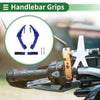 Motorcycle Hand Grips Cover Blue Aluminum Alloy