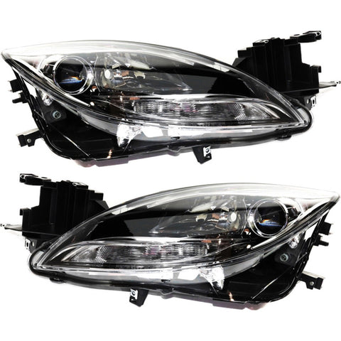 Headlight Assembly Set For 2011-13 Mazda 6 Left and Right