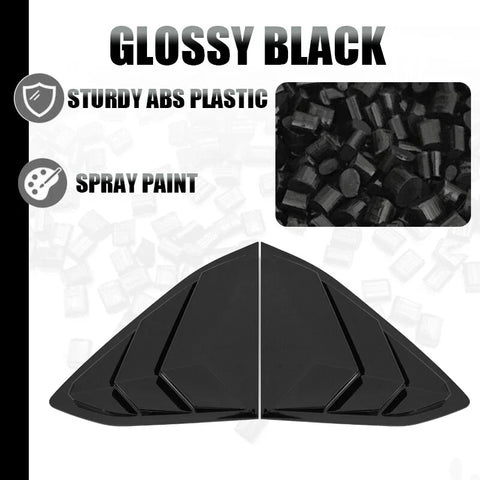 Corvette C8 ABS Rear Window Louver Cover Trim Gloss Black (2020-2023)