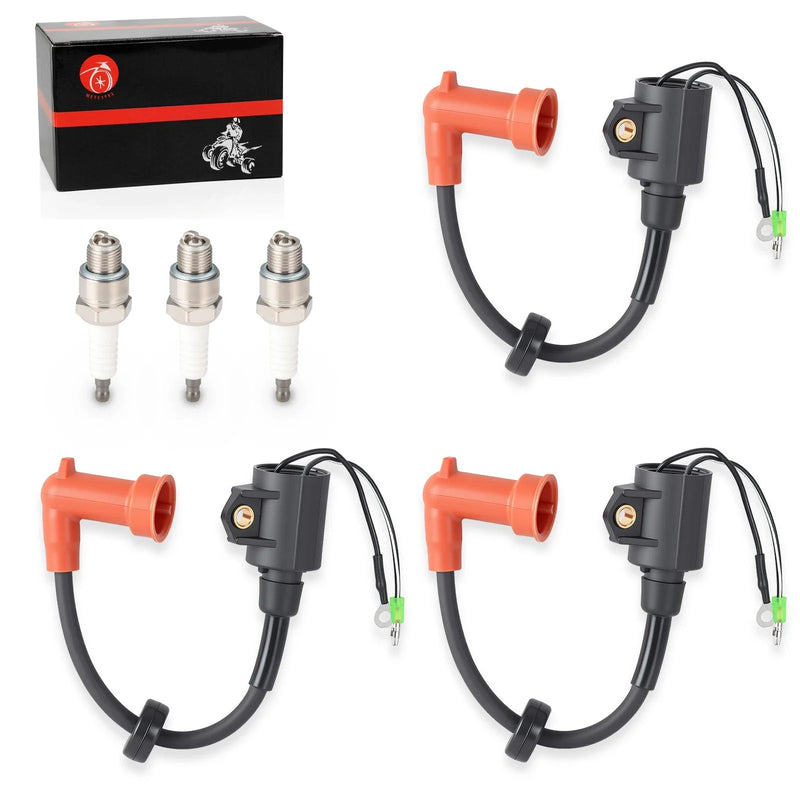 Yamaha 2Stroke 150hp 2x Ignition coil Spark Plug