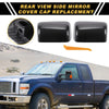 Ford Excursion F150 F250 Rearview Mirror Cover Cap 2 x Black Carbon Fiber