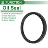 Oil Seal 70x80x6mm Black Seal Ring Rotary Shaft NBR Rubber 5 Pcs