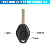 BMW 5 Series E60 E61 3 x Button 868MHz Fob Entry Remote Key (2003-2007)
