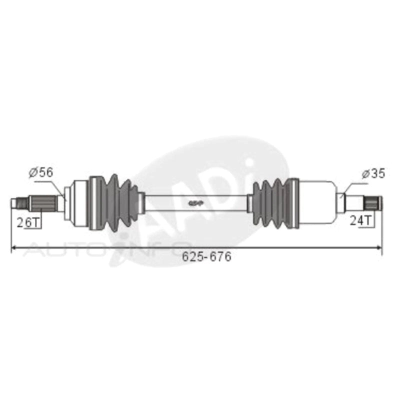 Kia Mentor LH CV Shaft 1.5L B5 BF (1997-2000)