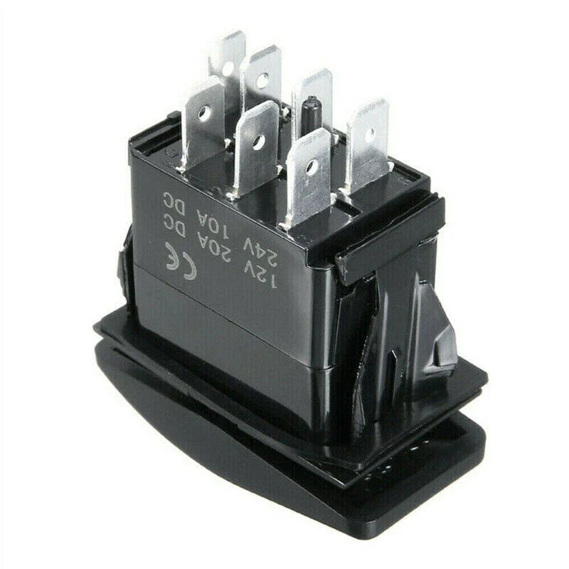 Car Boat RV ATV 1pc 7-Pin 12/24V LED Rocker Toggle Switch