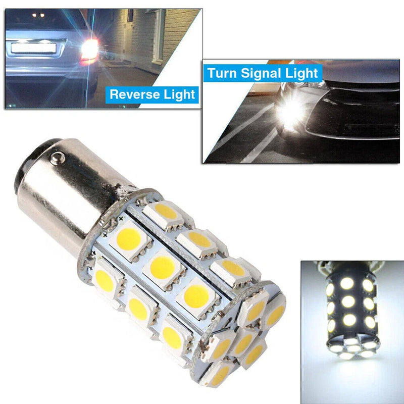 White Cabin Marine Boat 27-SMD BA15D DC24V Lights Bulbs