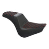 Harley Softail Street Bob Black Red Driver Passenger 2-Up Seat (2018-2025)