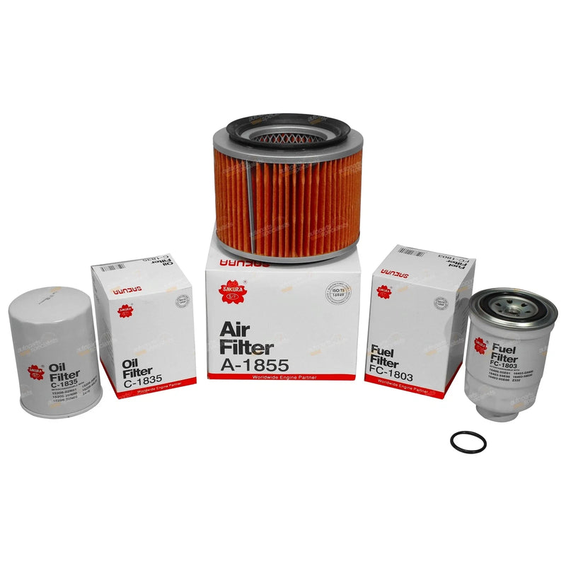 Nissan Patrol GU RD28Ti Oil Air Fuel Filter Service Kit (1997 - 2000)