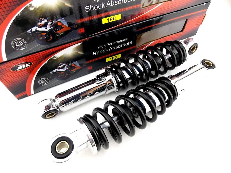 Yamaha XVS250 Drag Star 280mm JBS Black/Chrome Lowering Shock Absorbers (88-07)