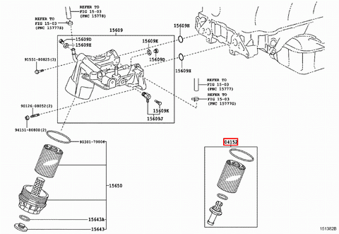 Toyota LandCruiser VDJ200 1VD 4.5 Diesel V8 Oil Filter