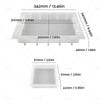 Silicone Epoxy Resin Casting Tray Mold 13.5" Deep + 4 Coaster Molds