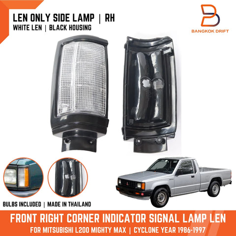 Mitsubishi Triton UTE Black Front Corner Signal Light (1987-1996)