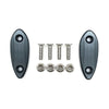 Kawasaki ZX6R Gray Rearview Mirror Block Off Base Plates (2009-2015)