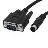 DB9 to 8P Mini Din Male PLC Programming Adapter Cable 3M/10Ft