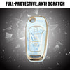 Ford F150 Key Fob Remote Control Cover 3 x Button TPU Shell Blue (2015-2018)