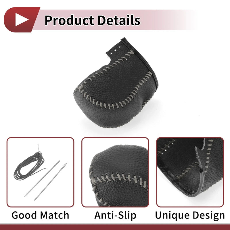 Acura TL (2009 - 2014) Pebbled Black Grey Set Gear Shift Knob Cover