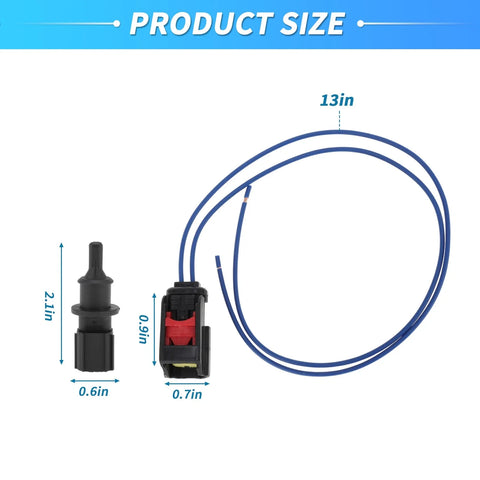 Ambient Air Temperature Sensor with Connector