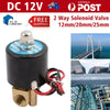 Water Air Brass DC 12V Normally Closed Electric Solenoid Valve