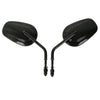 Harley Touring Sportster 883 1200 Softail Vivid Black Rear View Mirrors