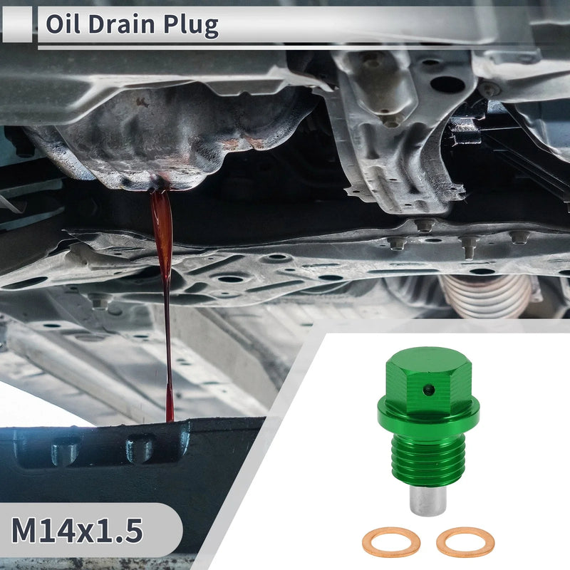 Car Motorcycle Boat 1 Set M14x1.5 Engine Oil Drain Plug with Gasket