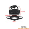 BMW S1000RR Fender Eliminator License Plate Holder w/ LED Lights (2009-2023)