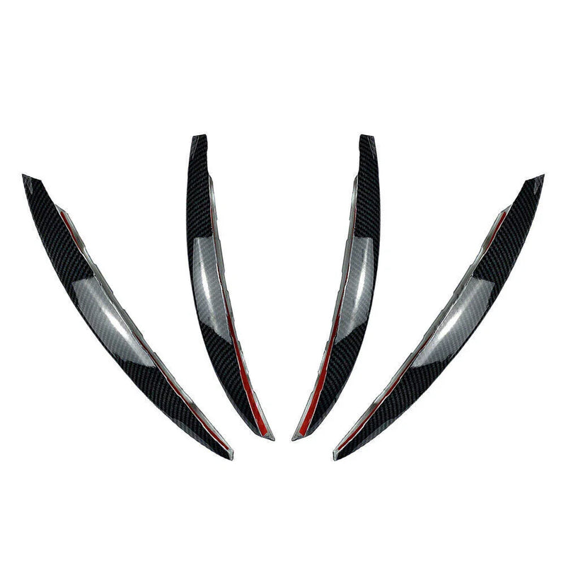Mercedes Benz C-Class Front Bumper Splitter Fins Spoiler Canards (2022-2023)