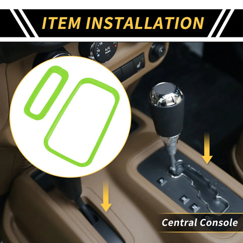 Jeep Wrangler JK JKU Gear Shift Ring Panel Cover Trim (2007-2018)