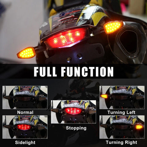 Suzuki DRZ400S SM Fender LED Brake Light Turning Signal (2000-2024)