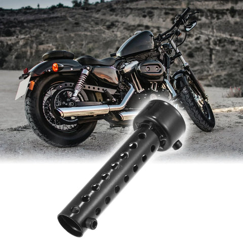 Motorcycle Black Exhaust Silencer Muffler Pipe 42mm