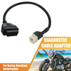 Honda Motorcycle 38cm 4 Pin OBDII Cable Diagnostic Adapter