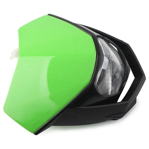 Supermoto & Dirt Bike - Green Universal Headlight Lamp