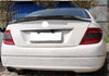 Mercedes C-Class W204 Sedan Unpainted R Style Rear Spoiler Wing (2008-2014)