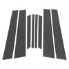 BMW X6 Carbon Fiber Black 8 Pcs Door Pillar Window Trim (2002-2013)