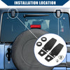 Jeep Wrangler (2011-2018) - 2 x Black Rear Liftgate Glass Hinge